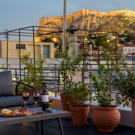 Meno Suite With Private Terrace - Jaccuzzi, Acropolis View Atény Exteriér fotografie