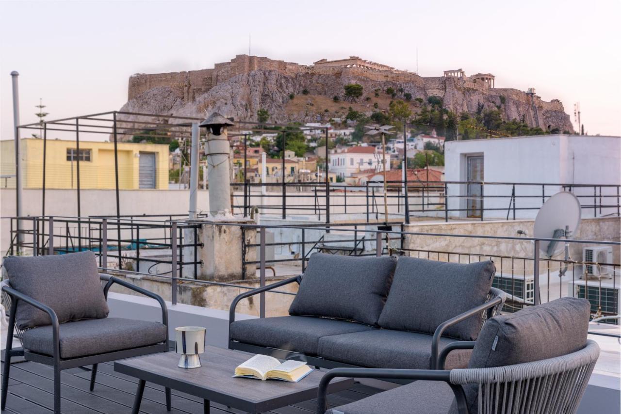 Meno Suite With Private Terrace - Jaccuzzi, Acropolis View Atény Exteriér fotografie